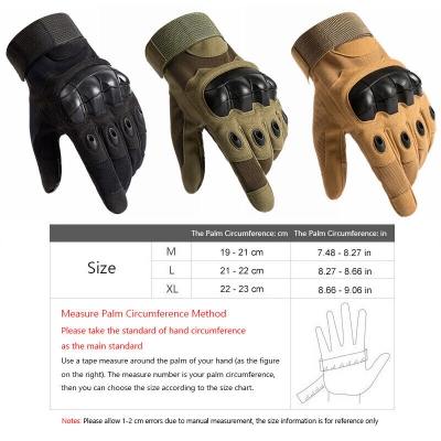 Picture of Tactical Full Finger Hand Gloves Army- Military Combat-Airsoft   Paintball Hunting Gear - Shooting Gloves Touch Design Sports Protective Fitness Motorcycle Hunting Full Finger Hiking Gloves - For Biker