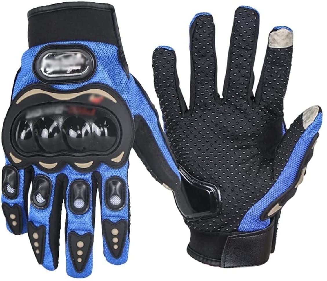 Picture of Pro Bike Leather Full Finger Hand Gloves  With Touch Screen For Bikers- Multi colors