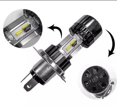 Picture of Motorcycle 12v H4 Hi Lo beam Moto LED white M8 Headlight for any bike