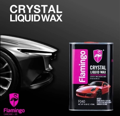 Picture of FLAMINGO CRYSTAL LIQUID WAX, POLISH LIQUID, WAX LIQUID, PAINT CARE, ULTRA SHINE, F040, 473ML