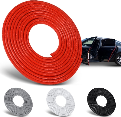Picture of 5m Red, Blue, White, Black Colour Car Door Sealing Strip Door Edge Trim Molding Seal Strip Protection Strips Sealing Anti-rub Car-styling
