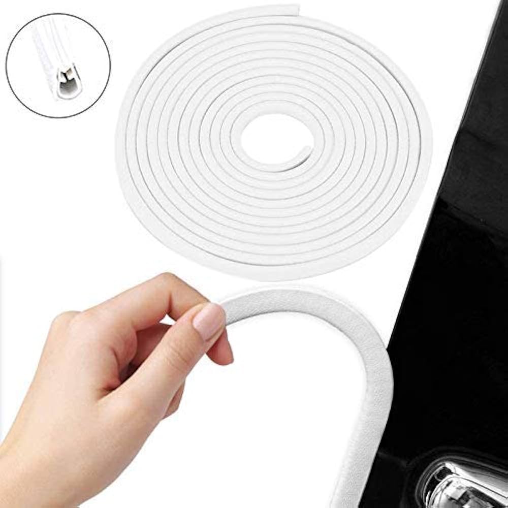 Picture of 5m Red, Blue, White, Black Colour Car Door Sealing Strip Door Edge Trim Molding Seal Strip Protection Strips Sealing Anti-rub Car-styling