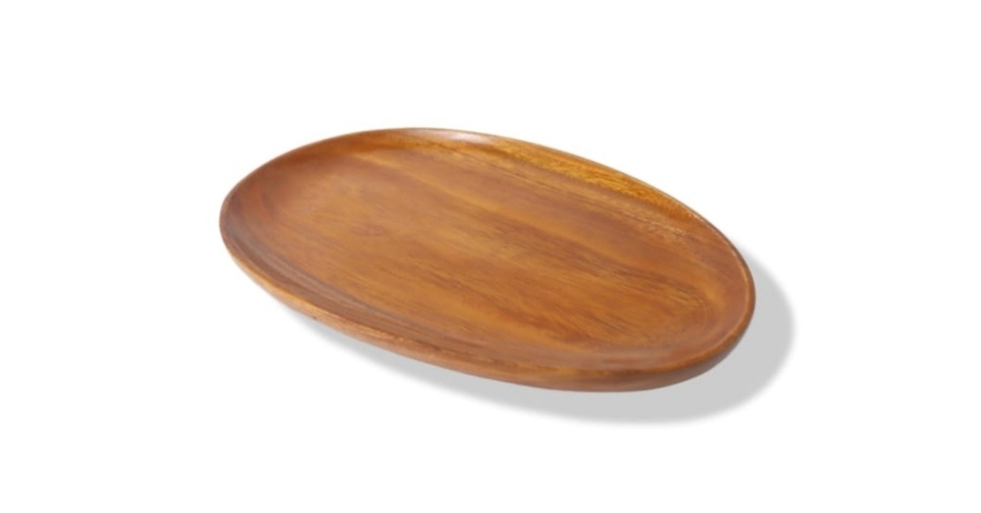 Picture of Wooden Tea Tray 1 Pcs- Rustic Tea Tray Made Of Natural Wood - Adding A Touch Of Organic Charm To Your Tea Time Rituals