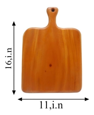 Picture of Wooden Chopping Board (11"/16") or Cutting Board Vegetable, Fruits and Bread Cutting Board, Kitchenware Wooden Board