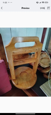 Picture of Modern wooden cup priss holder  ( olny wooden cup priss stand)