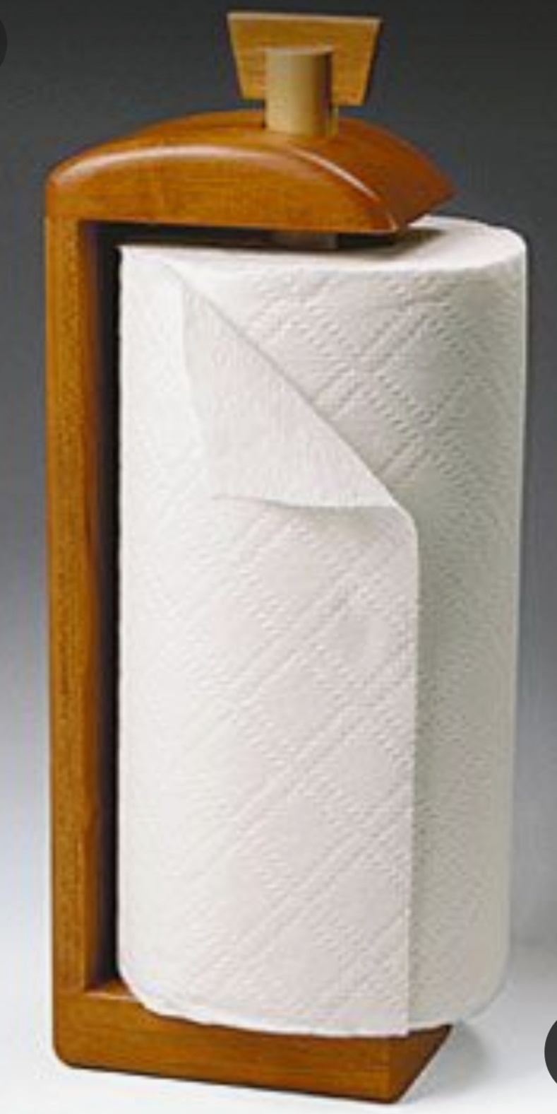 Picture of wooden kitchen tissue holder