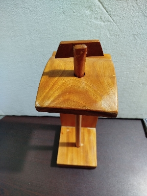 Picture of wooden kitchen tissue holder