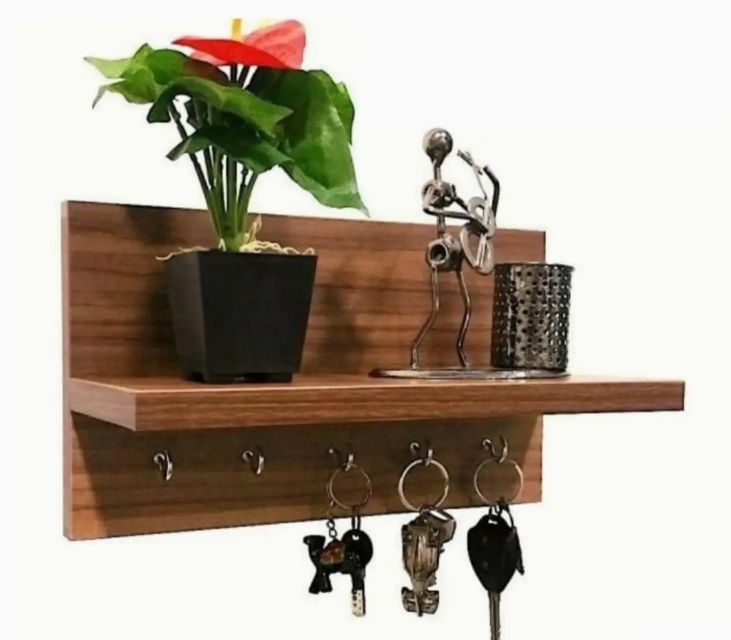 Picture of wooden key holder with self