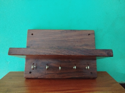 Picture of wooden key holder with self
