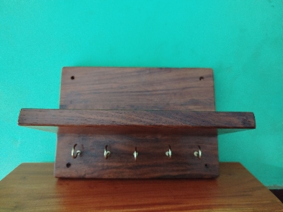 Picture of wooden key holder with self