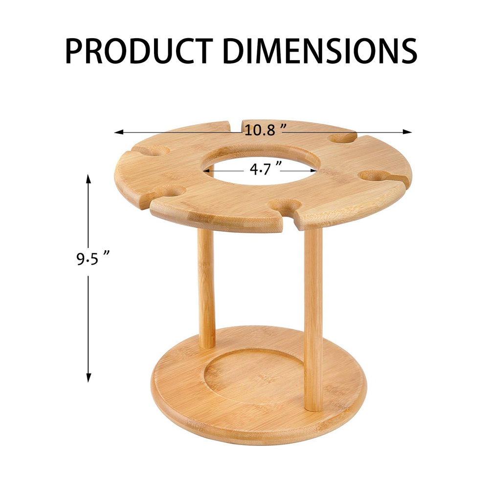 Picture of Morden Wooden bottle & Glass holder