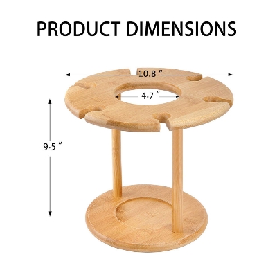 Picture of Morden Wooden bottle & Glass holder