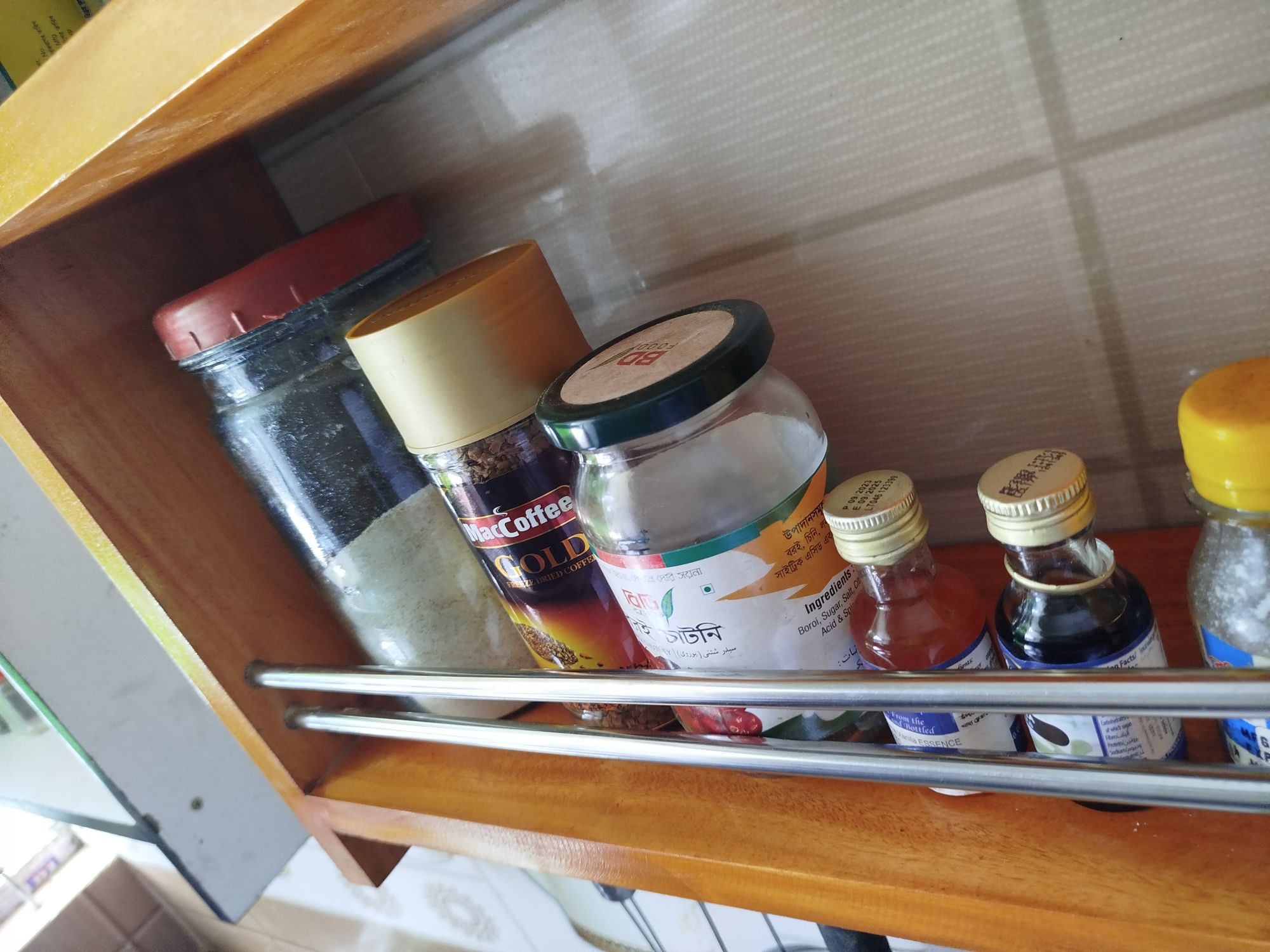 Picture of modern wooden kitchen rack 22"inch by 16"inch by 6" inch