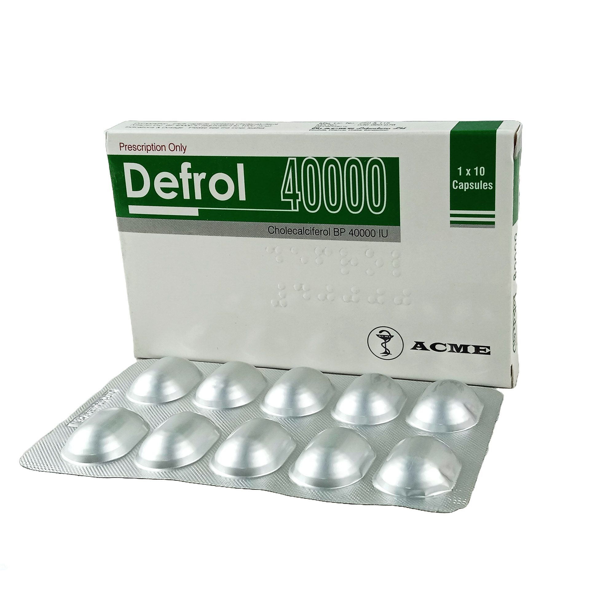 Picture of Defrol 40000IU Capsule