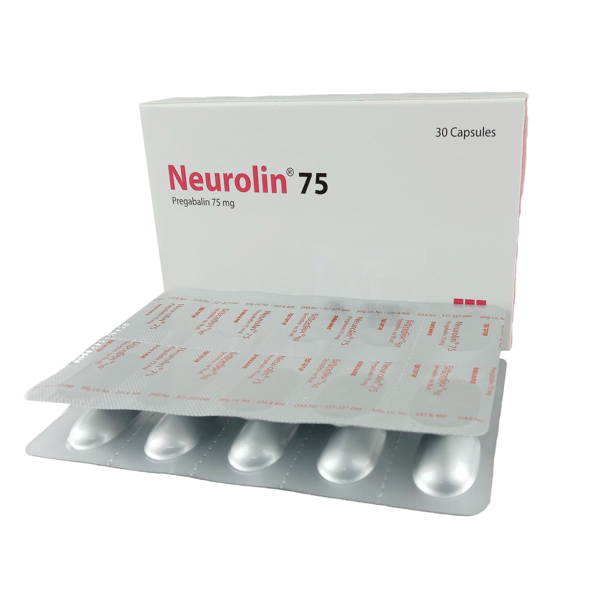 Picture of Neurolin 75mg Capsule