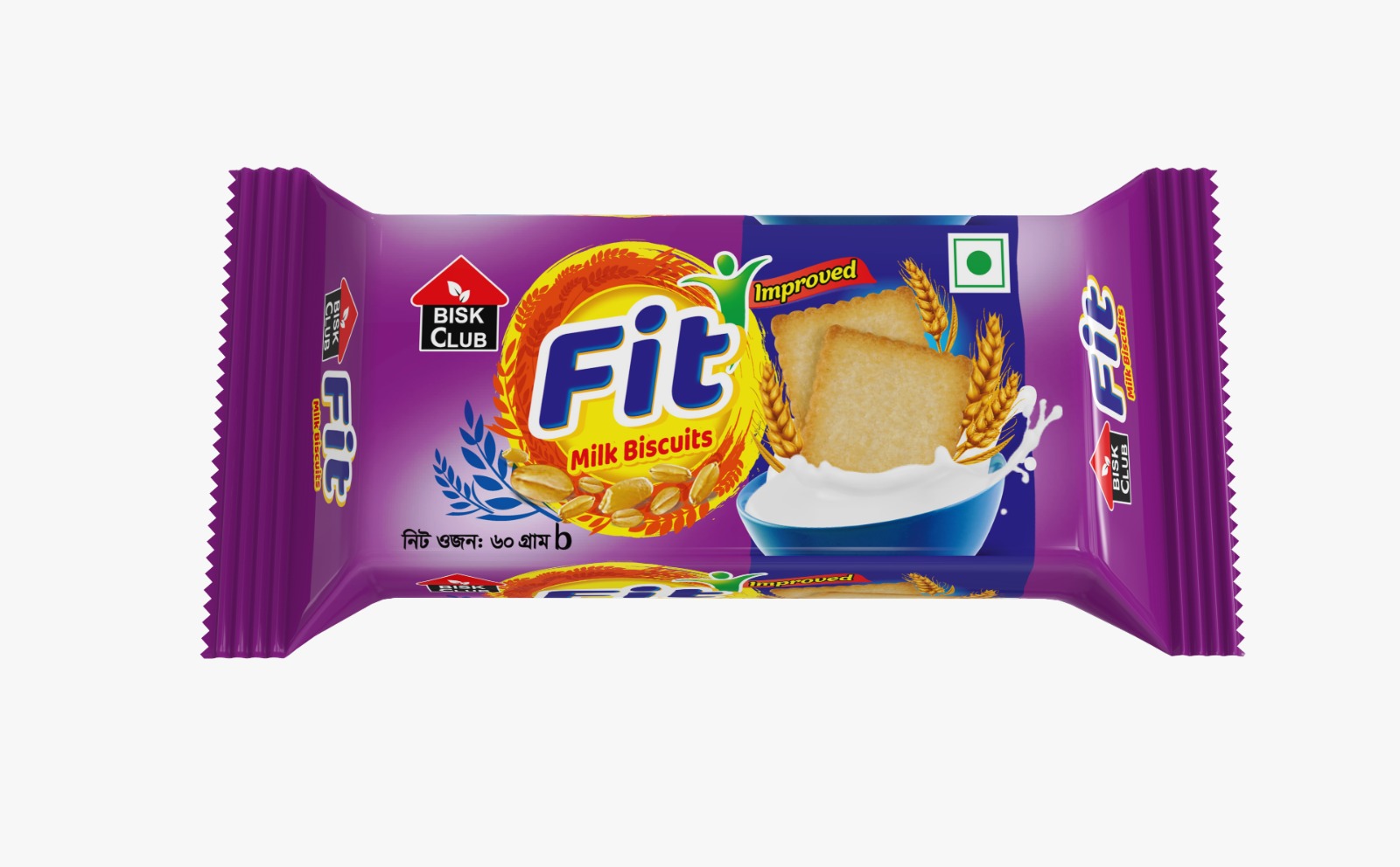 Buy Bisk Club Fit Crakers Milk Flavoured Biscuit Online