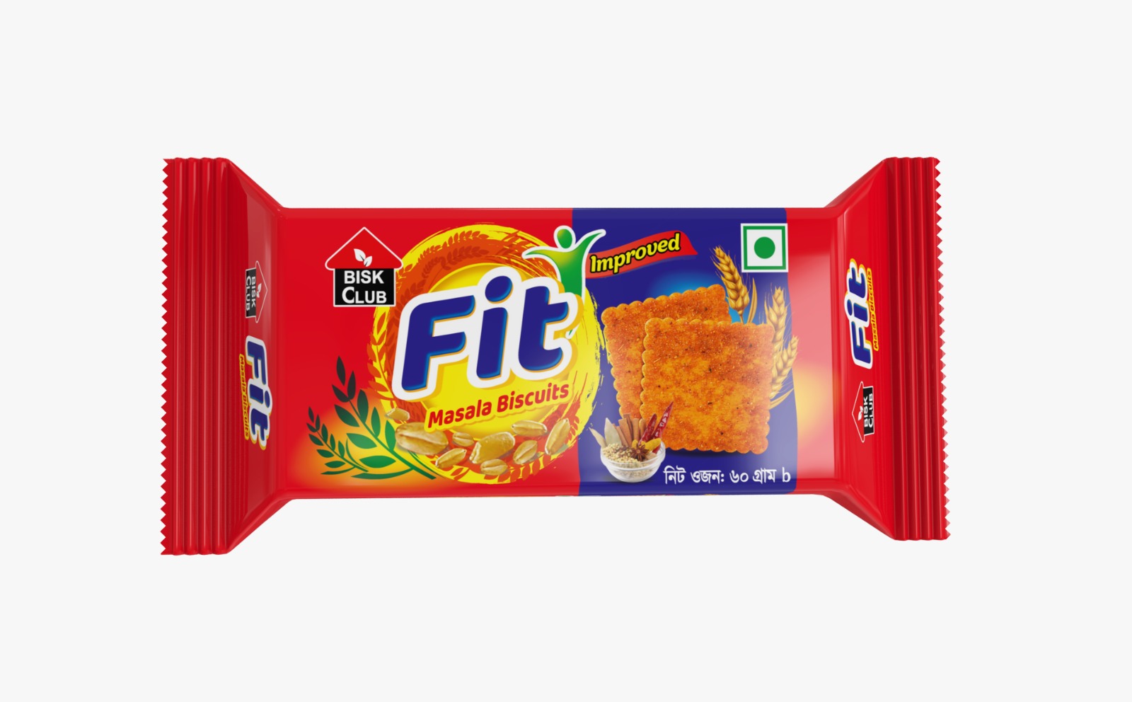 Buy Bisk Club Fit Crackers Masala Small Online
