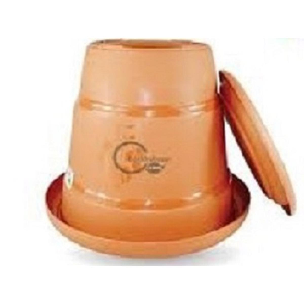 Picture of 14" inch Eco Plastic Planter with Tray/ Plastic Tub/প্লাষ্টিক ফুলের টব