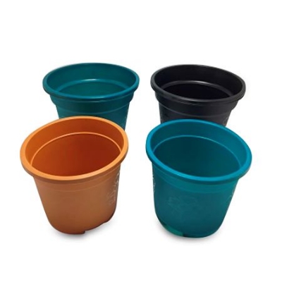 Picture of 5 Pieces 7" (inch) BP Plastic Round Flower Tub/Plastic Round Tub/Plastic Flower Tub