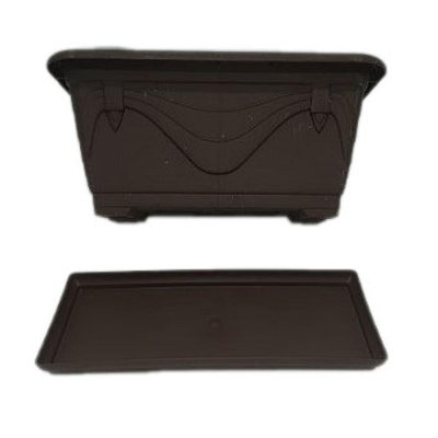 Picture of 5 Pieces Mini Small Size Seed Plastic Planter With Plastic Tray/Multiple Flower Tub for Plant/Plastic Flower Tub