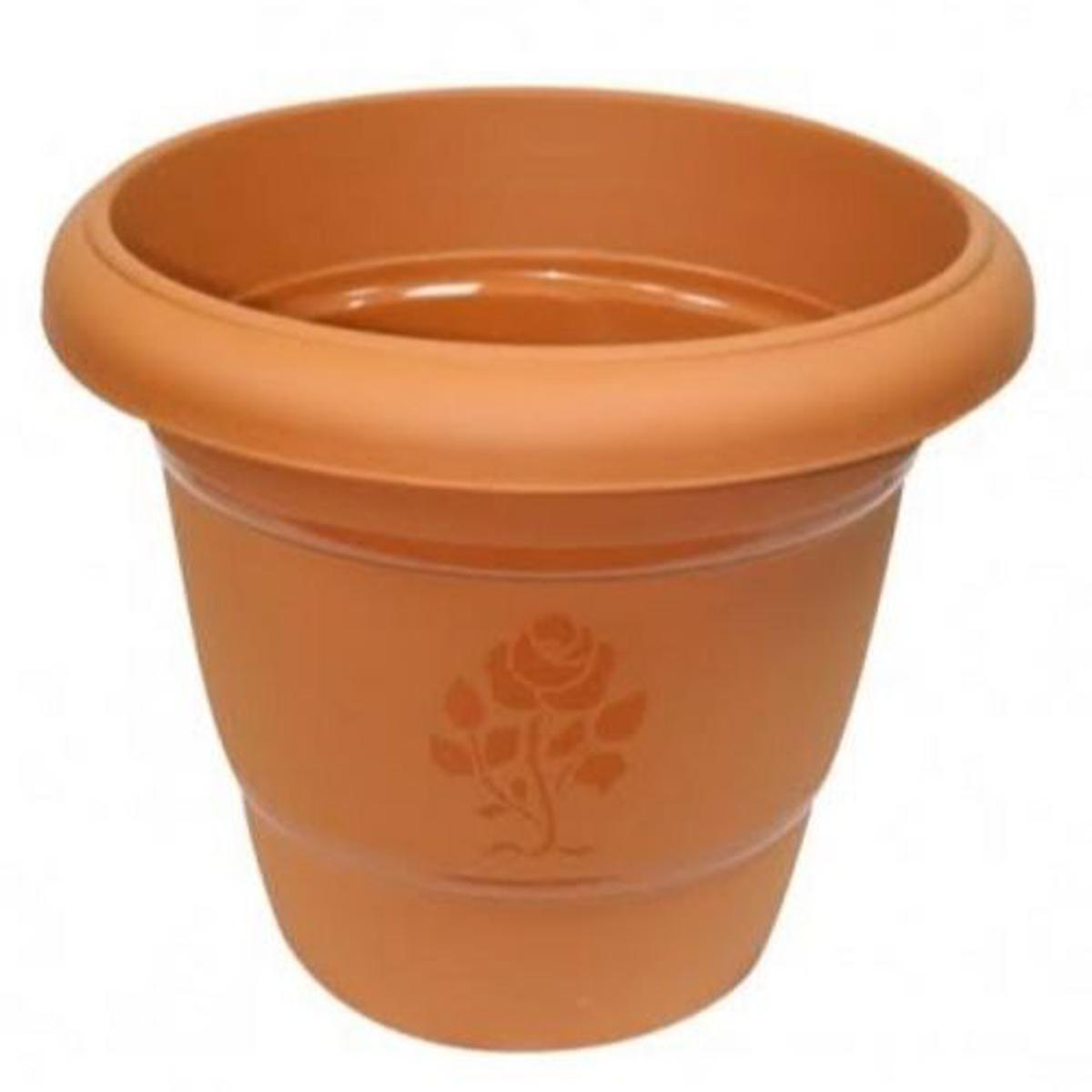 Picture of 5 pcs 10" Inch Eco Plastic Planter Flower Tub with tray /Plastic Flower Planter for Gardening