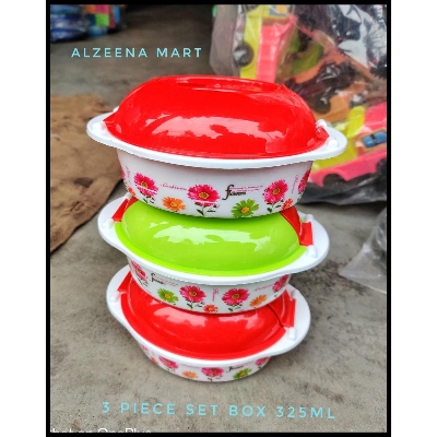 Picture of Plastic Box Multicolor 325ml 3 piece