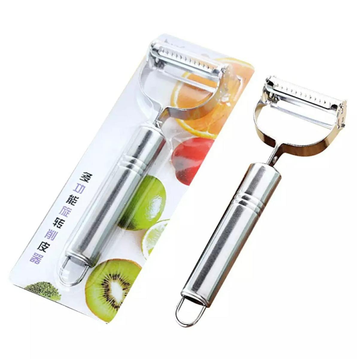 Picture of Stainless Steel Double Side Multi-functional Vegetable Peeler Cutter Kitchen Tool