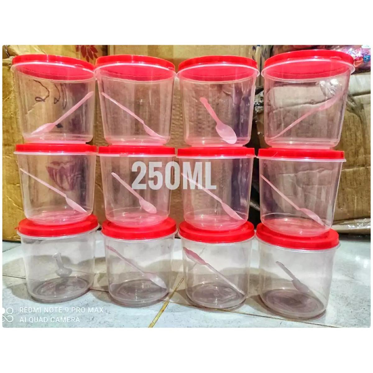 Picture of 12Pcs Plastic Jar -250ml