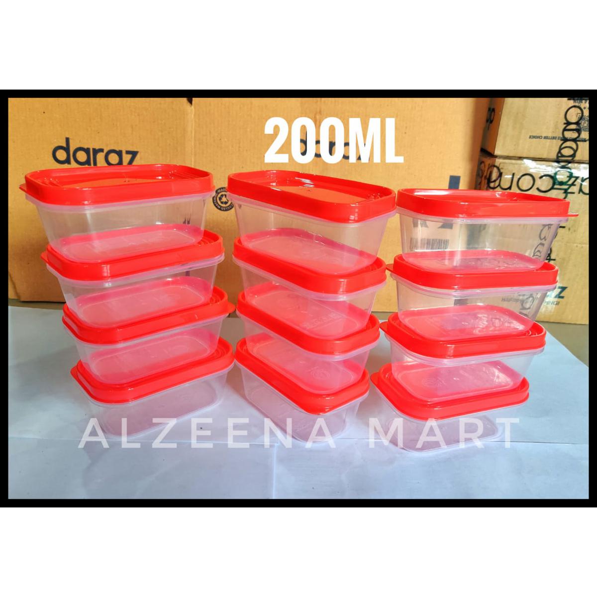 Picture of 12Pis Plastic Box MultiColour-200ml