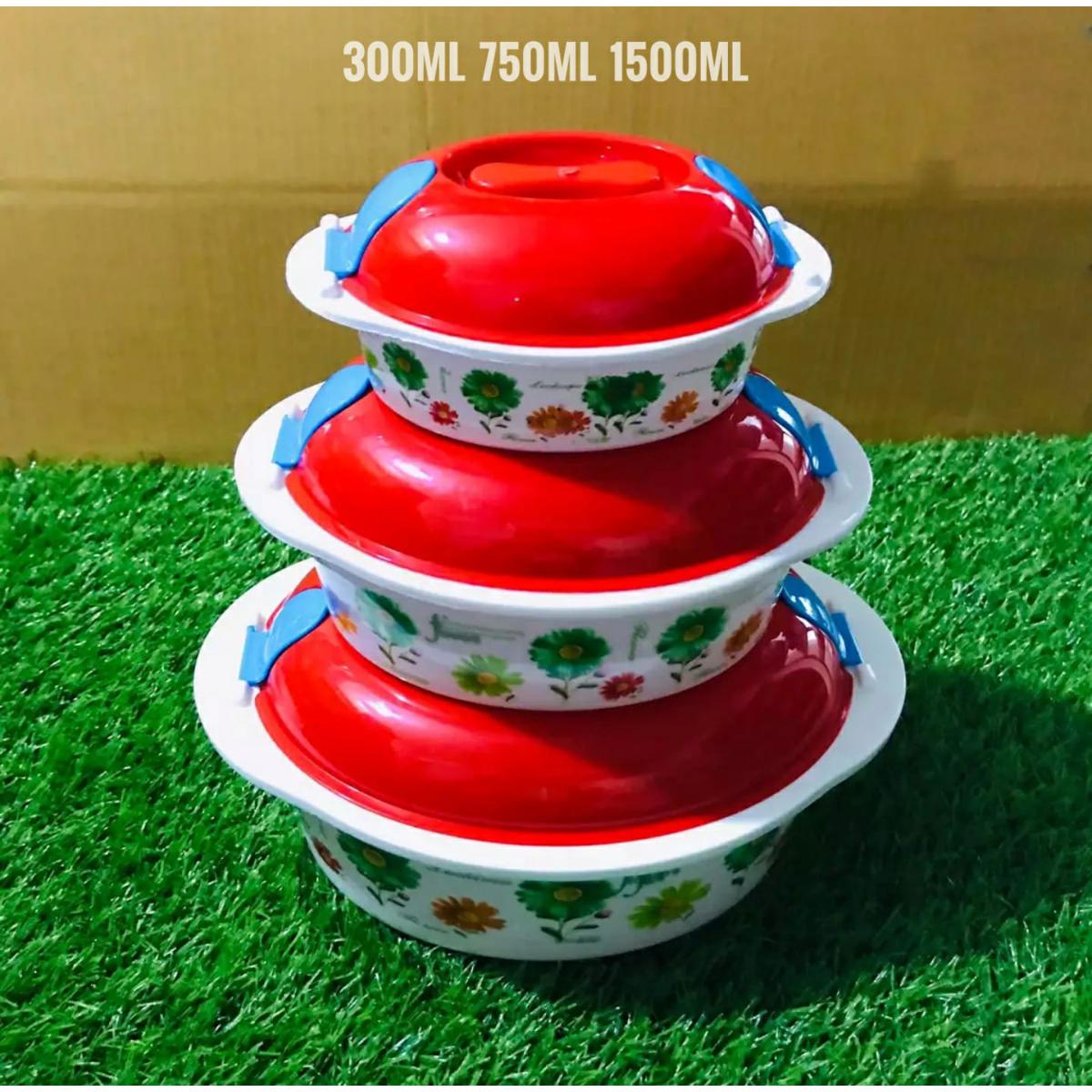 Picture of Premium Plastic Box 3Pis Combo 1500ml 750ml 300ml