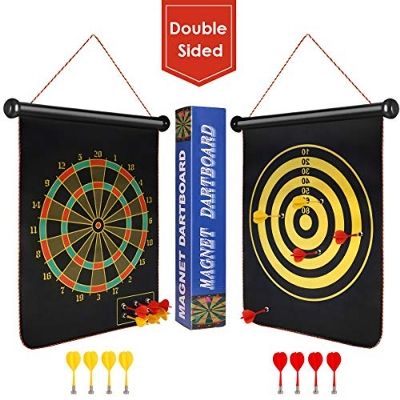 Picture of Foldable Double Sided Magnetic Dartboard 15 Inches