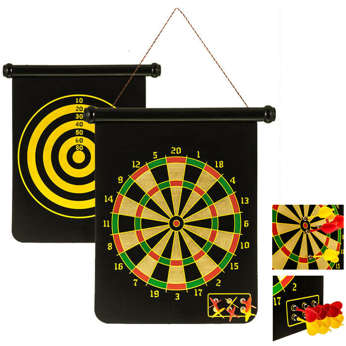 Picture of Foldable Double Sided Magnetic Dartboard 15 Inches