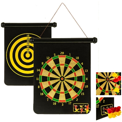 Picture of Foldable Double Sided Magnetic Dartboard 15 Inches