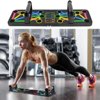 Picture of Portable Folding Push Up Stands Exercise Equipment - Multi-color