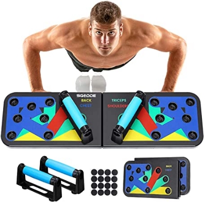 Picture of Portable Folding Push Up Stands Exercise Equipment - Multi-color