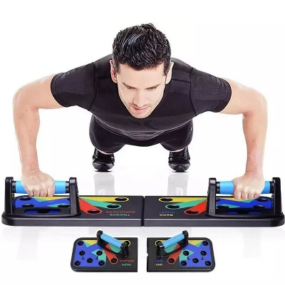 Picture of Portable Folding Push Up Stands Exercise Equipment - Multi-color