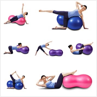 Picture of Peanut Capsule Exercise Gymnastic Ball - Multi-color
