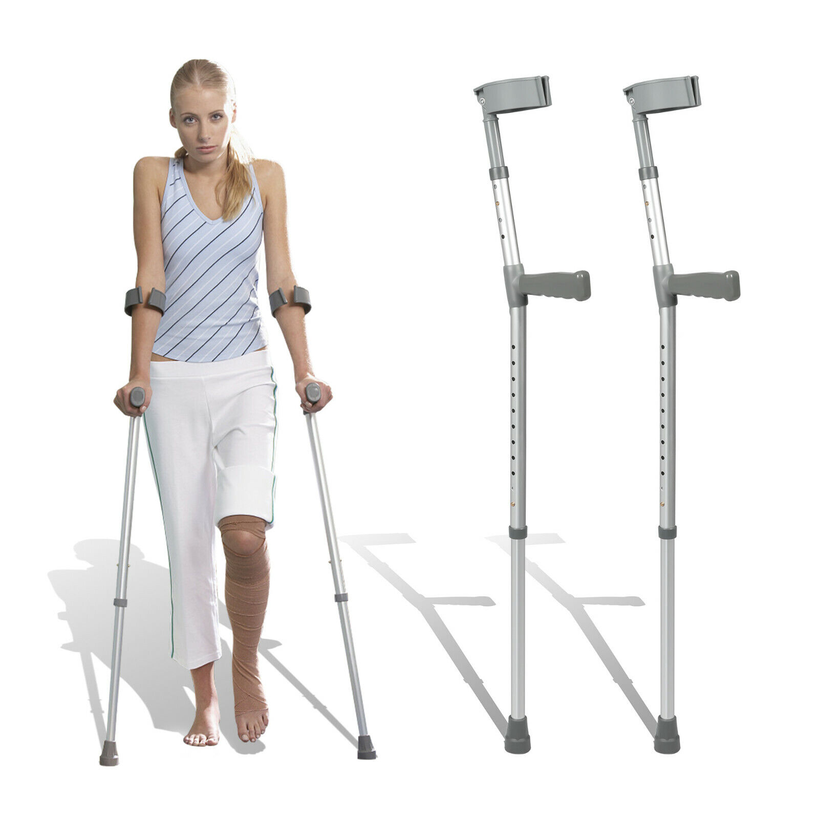 Picture of Elbow Crutch Walking Stick Adjustable/Arm Crutch