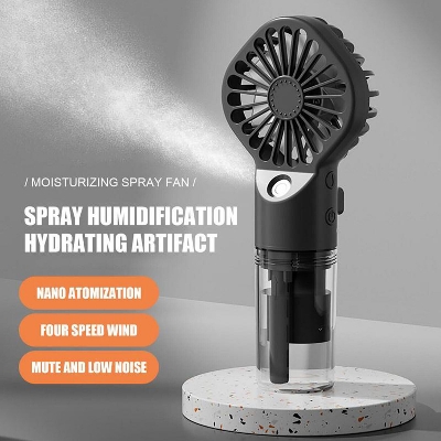 Picture of Portable Hand Held Water Spray USB Cooling Fan - Multi-color
