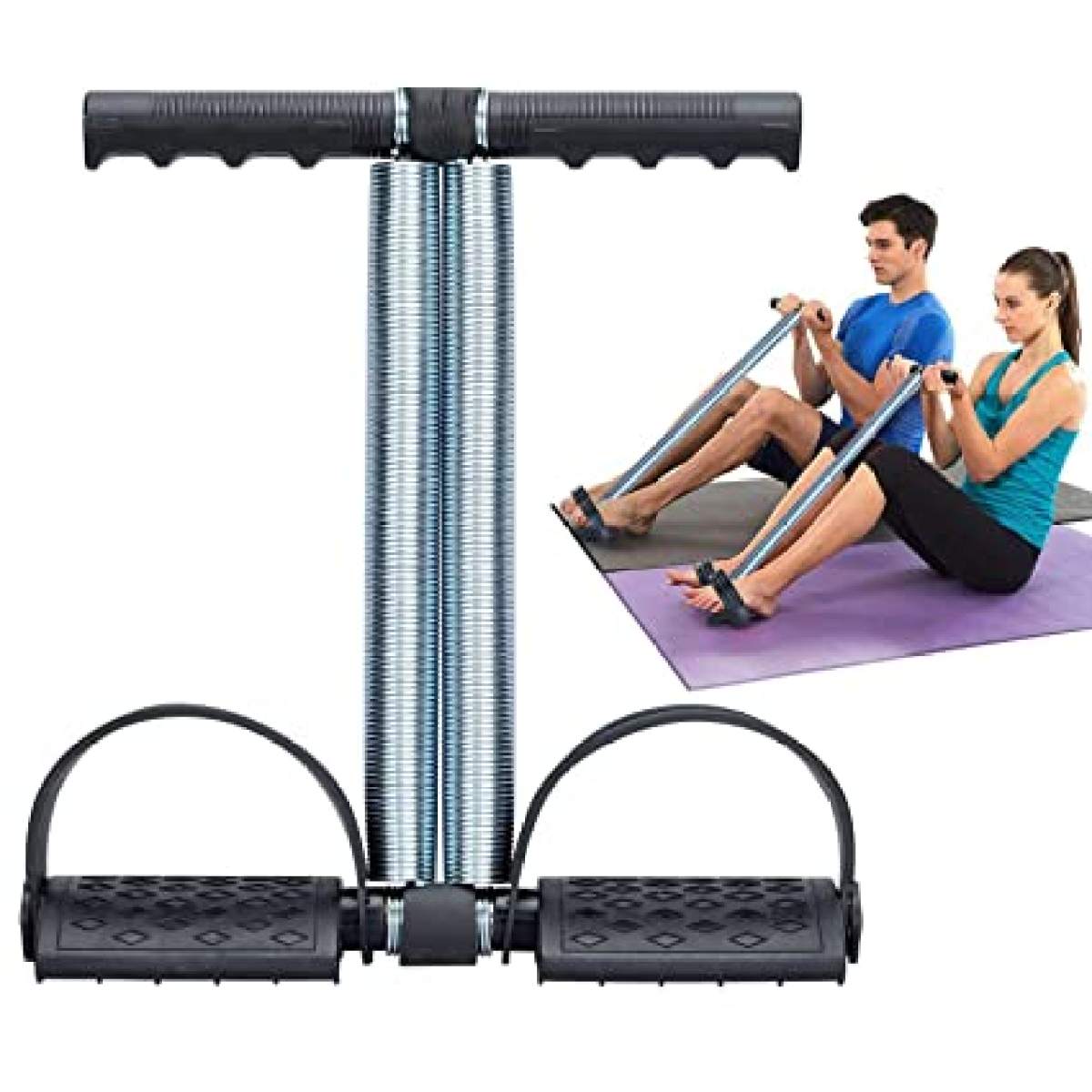 Picture of Exerciser Tummy Trimmer Double Spring - Black and Silver
