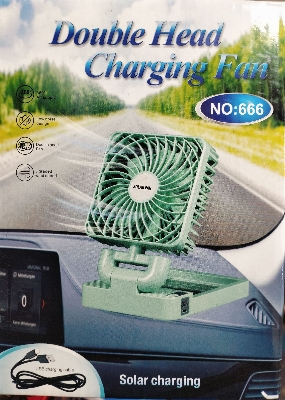 Picture of Solar Panel System & Rechargeable Fan - Multi-color