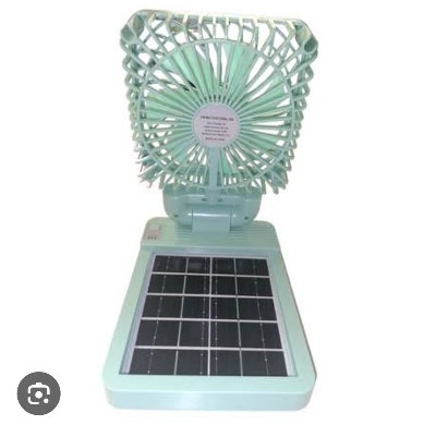 Picture of Solar Panel System & Rechargeable Fan - Multi-color