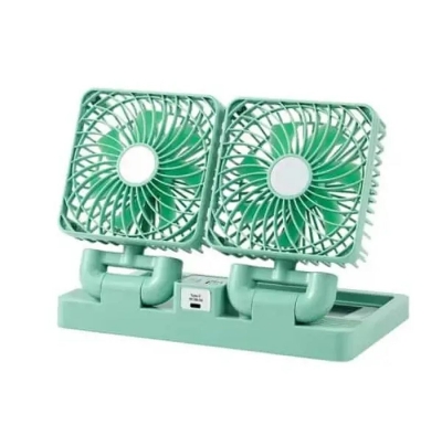 Picture of Double Head Solar System & Charging Fan - Multi-color