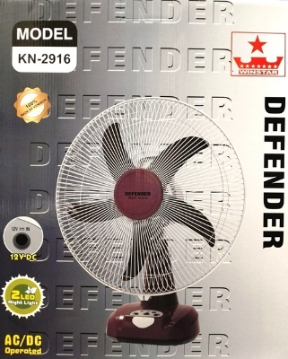 Picture of Defender 2916 Multi-Angle Rechargeable Fan - Multi-Color