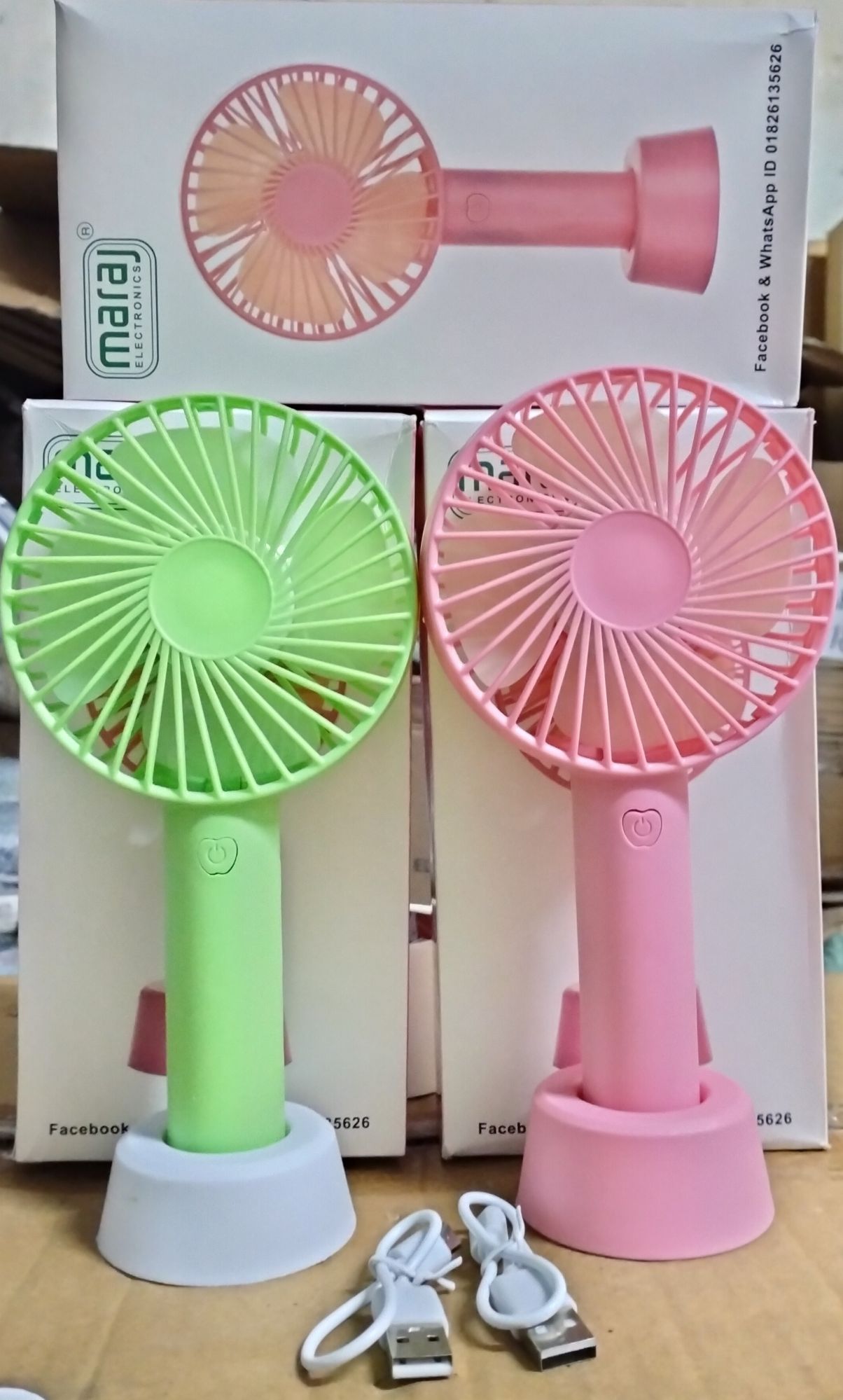 Picture of Portable Handheld Charger Fan - Multi-Color