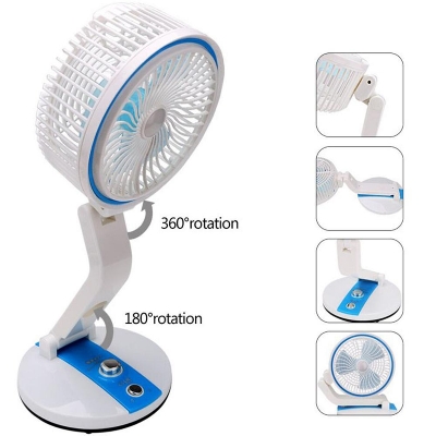 Picture of Multifunction Rechargeable Folding Fan With LED Light - Multi-color