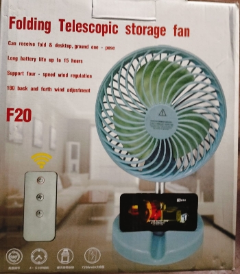 Picture of Rechargeabel folding Fan 26 inch Stand with remote control Fan - Multi-color