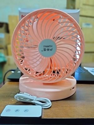 Picture of Rechargeabel folding Fan 26 inch Stand with remote control Fan - Multi-color