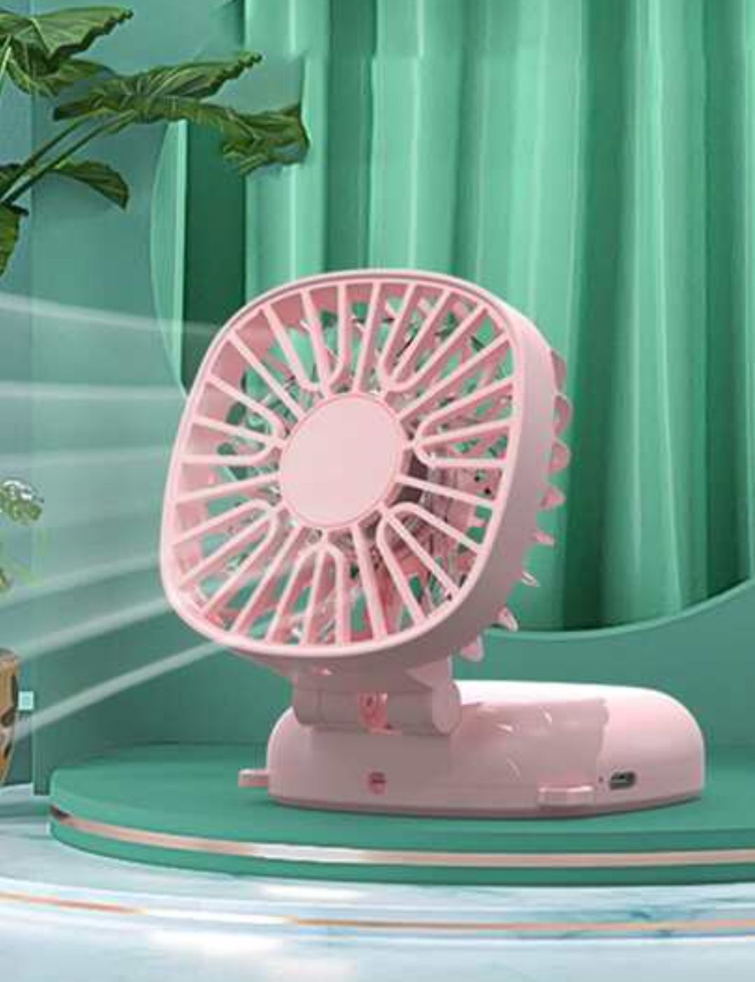 Picture of Portable Hend-held folding small fan - Multicolor