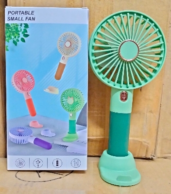 Picture of Portable Stylish Handle Rechargeable Fan - Multicolor